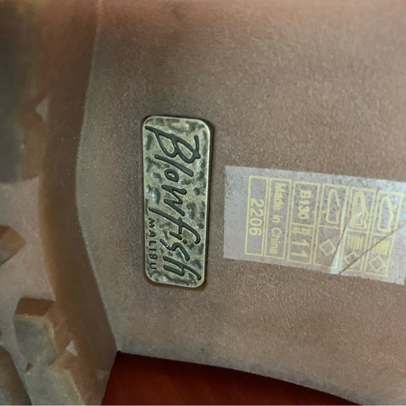 Blowfish Booties Cream Ankle Boots size 11 Vegan New - Picture 13 of 16